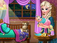Play Elsa Baby Caring