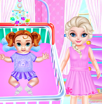 Play Little Elsa Caring Day