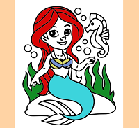 Play Princess Mermaid Coloring